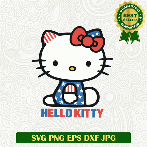 Hello Kitty 4th of July Svg