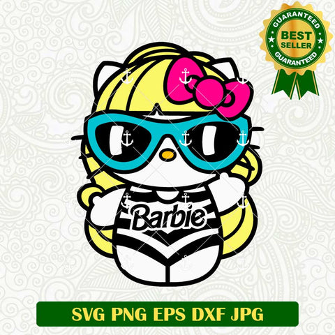 Hello Kitty Barbie Doll SVG