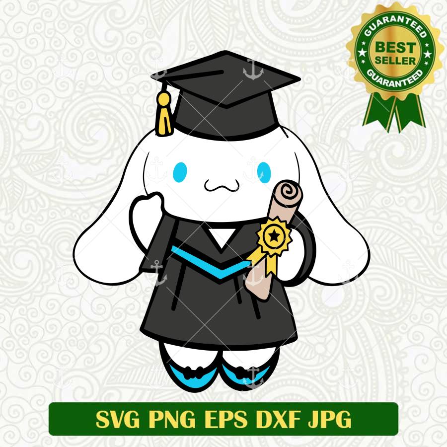 Hello Kitty Cinnamoroll Graduation SVG