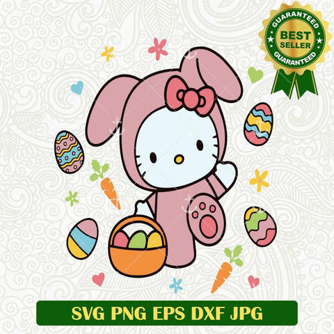 Hello Kitty Easter Eggs SVG