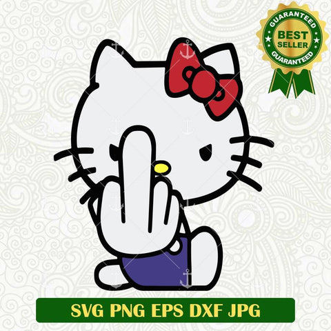 Hello Kitty Fuck Hand SVG