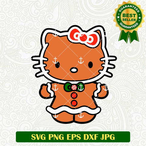 Hello Kitty GingerBread man SVG