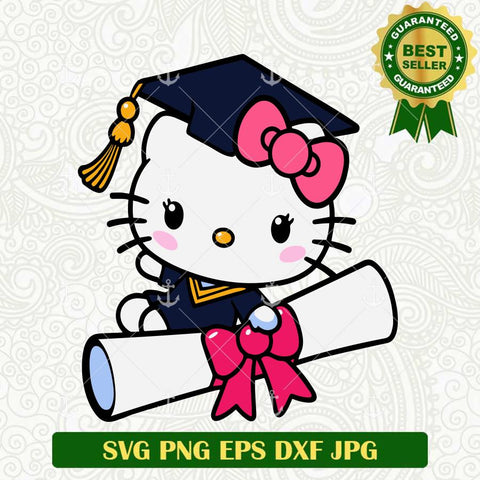 Hello Kitty Graduate SVG