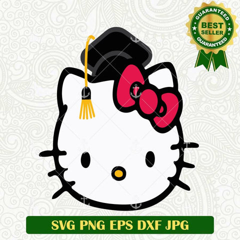 Hello Kitty Graduate Senior SVG