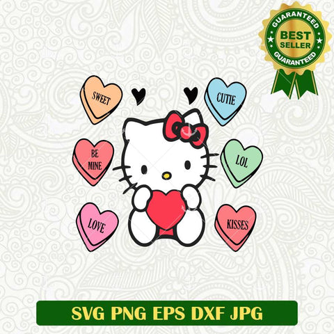 Hello Kitty Heart Valentine SVG