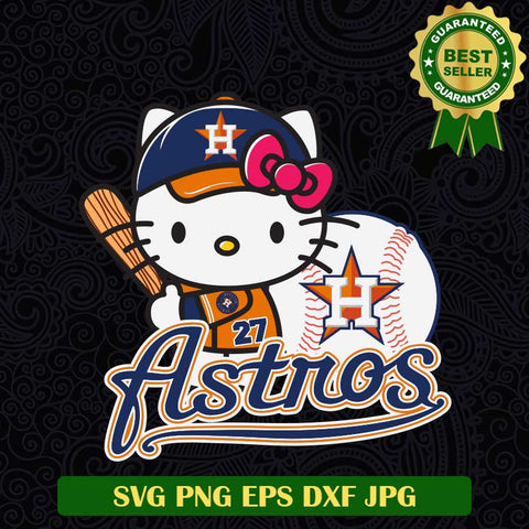 Hello Kitty Houton Astro Baseball SVG, Hello Kitty Astro SVG, Houton Astro Baseball SVG