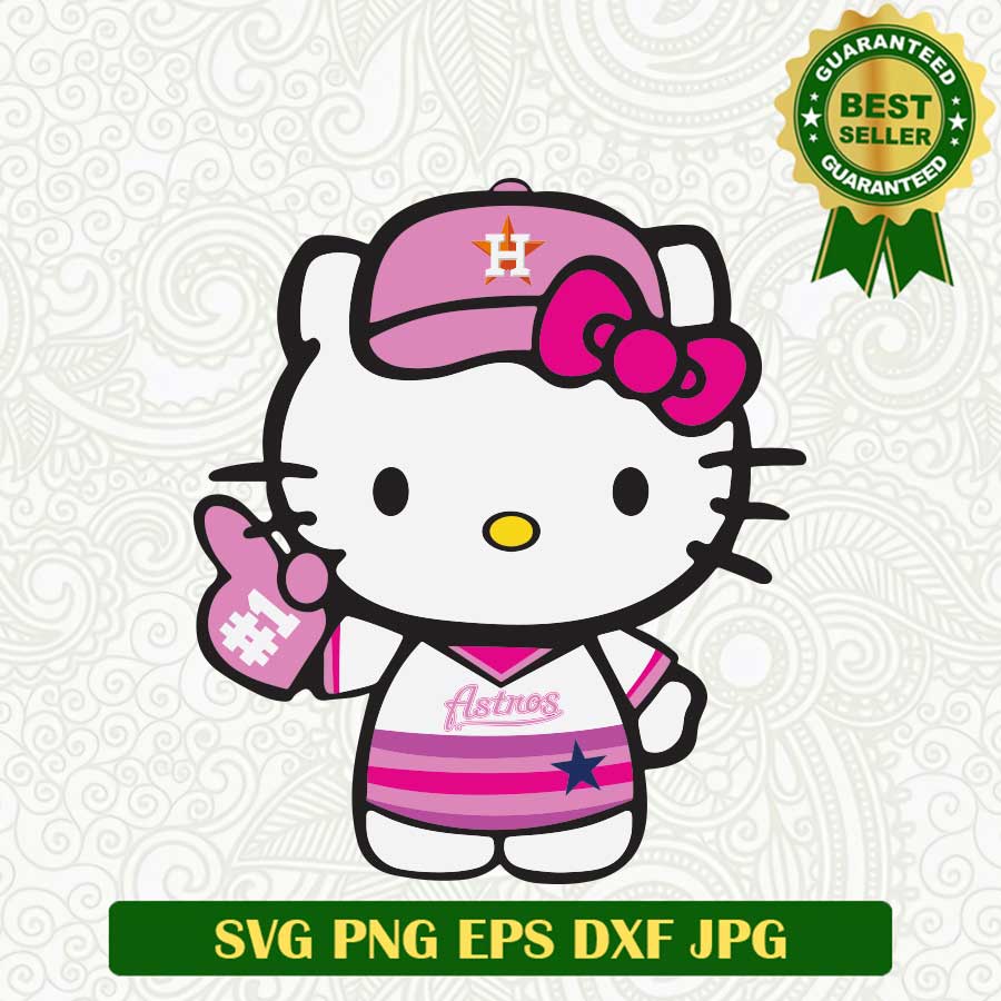 Hello Kitty Houton Astro Fans SVG, Hello Kitty Astro Baseball SVG PNG