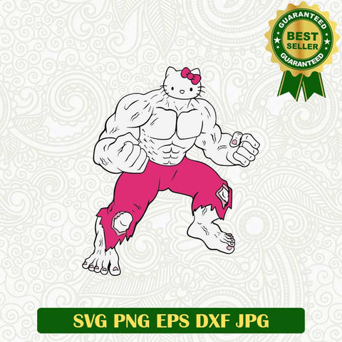 Hello Kitty Hulk SVG