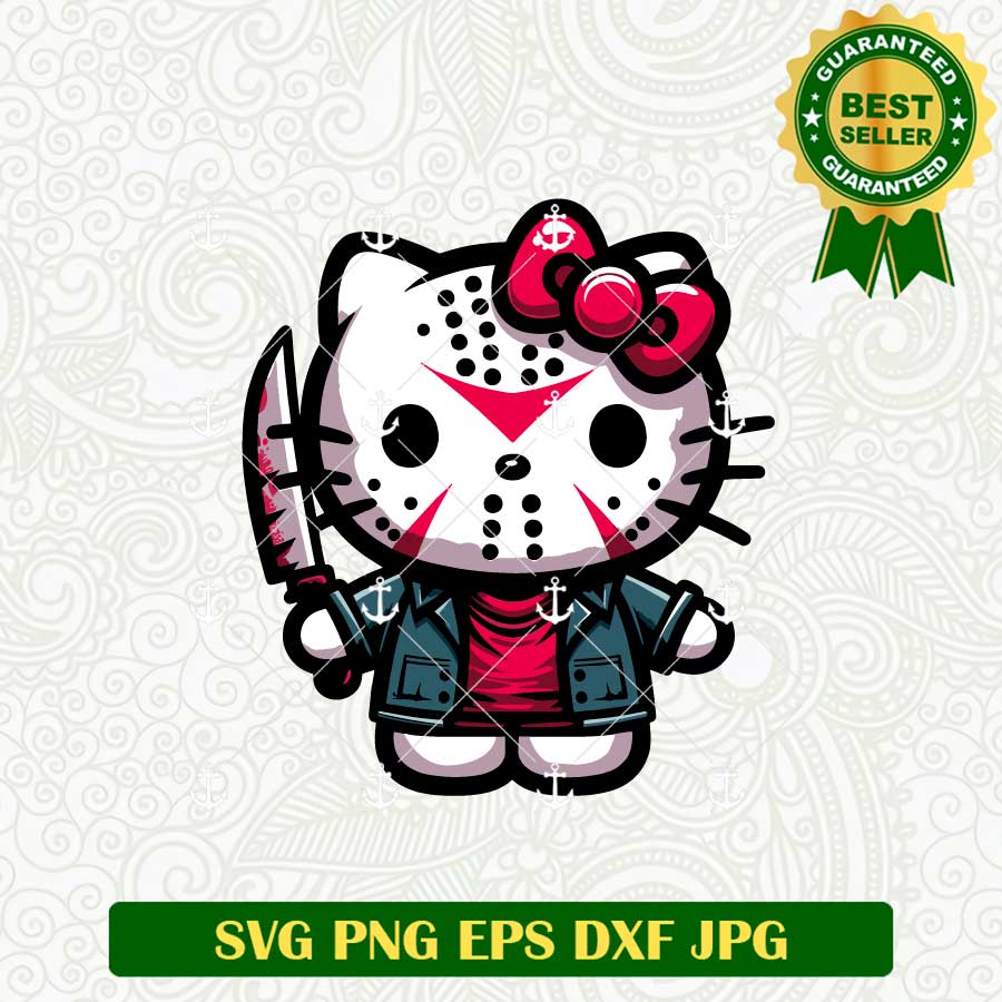 Hello Kitty Jason Voorhees SVG