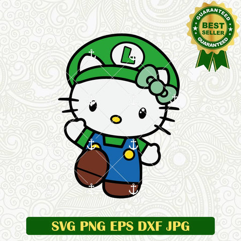 Hello Kitty Luigi Mario SVG
