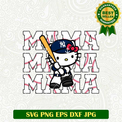 Hello Kitty Mama Yankee SVG