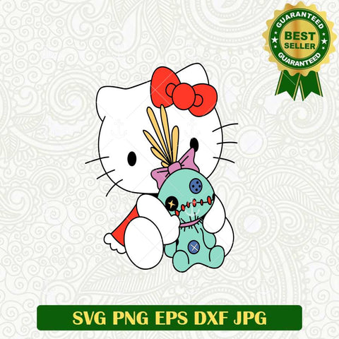 Hello Kitty Stitch Doll Horror SVG