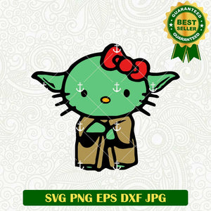 Hello Kitty Yoda SVG