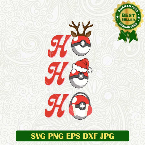 Ho Ho Ho Pokemon Christmas SVG