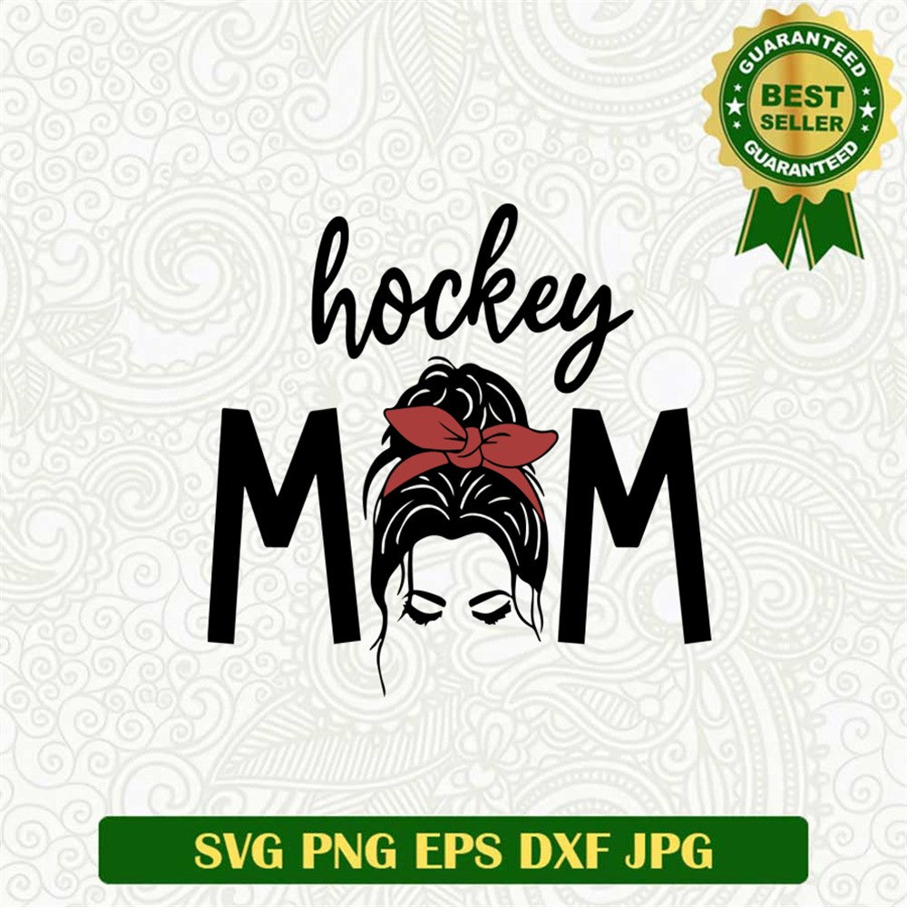 Hockey Mom Hair Svg