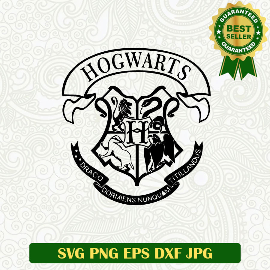 Hogwarts School logo SVG, Harry Potter School Logo SVG PNG