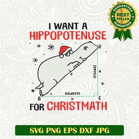 Holiday Hippo SVG