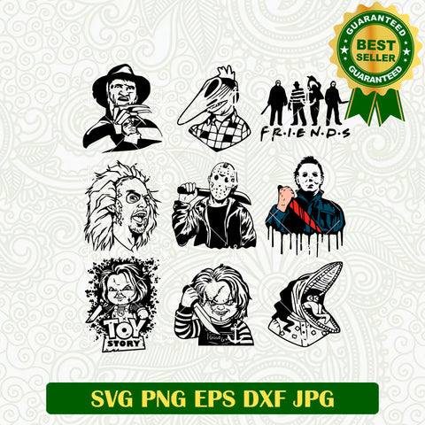 Horror Movie Characters Bundle SVG