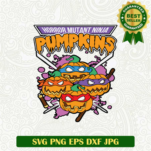 Horror Mutant Ninja Pumpkins SVG