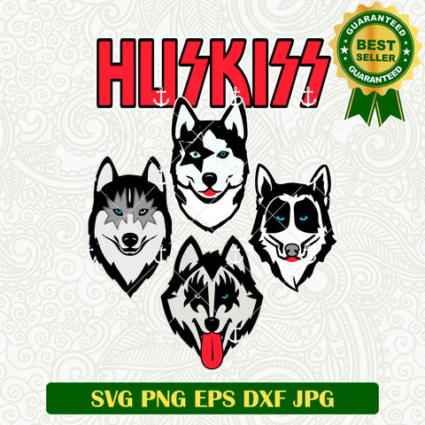 Huskiss Rock Band Dog SVG