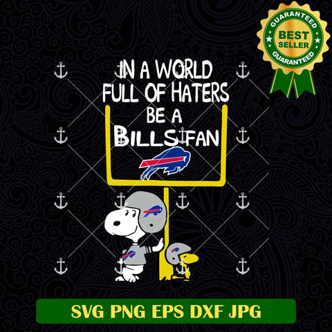 In A World Full Of Haters Be A Bills Fan SVG