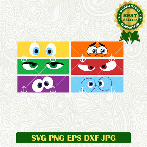 Inside Out Characters face SVG