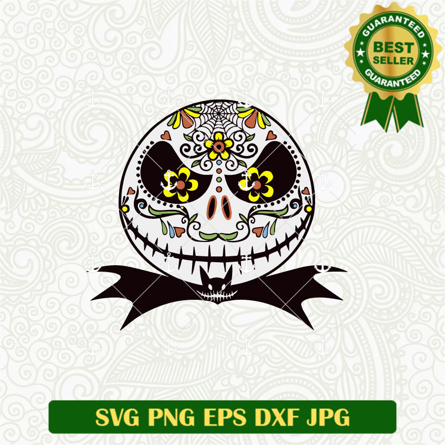 Jack Skellington Sugar Skull SVG
