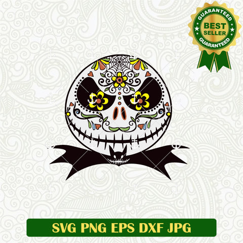 Jack Skellington Sugar Skull SVG