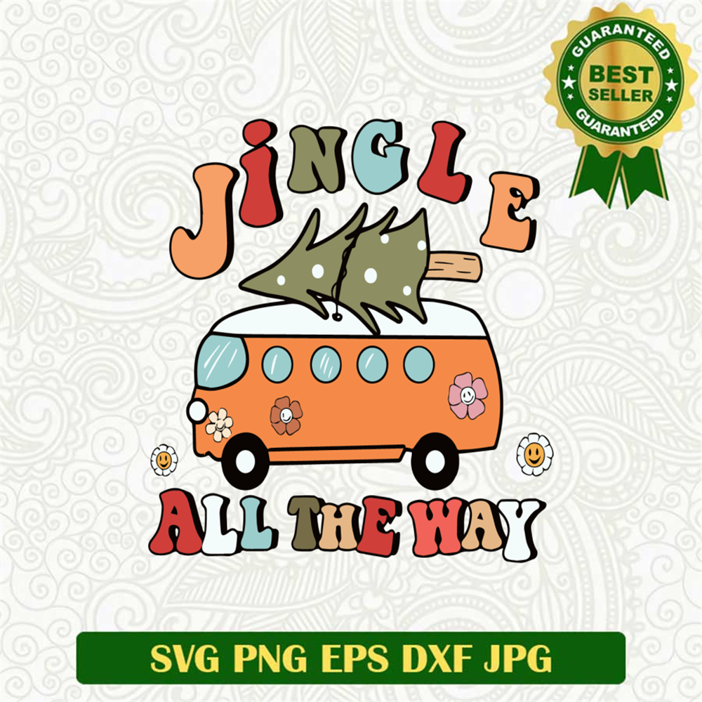 Jingle All the Way Christmas Tree SVG