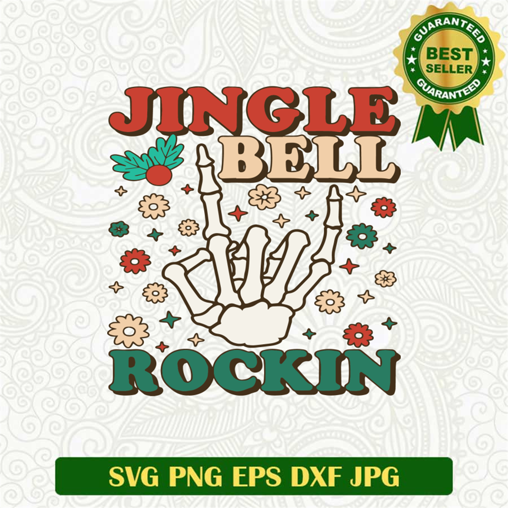 Jingle Bell Rockin retro Christmas SVG
