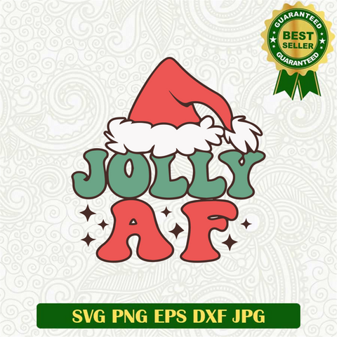 Jolly AF Christmas SVG Files