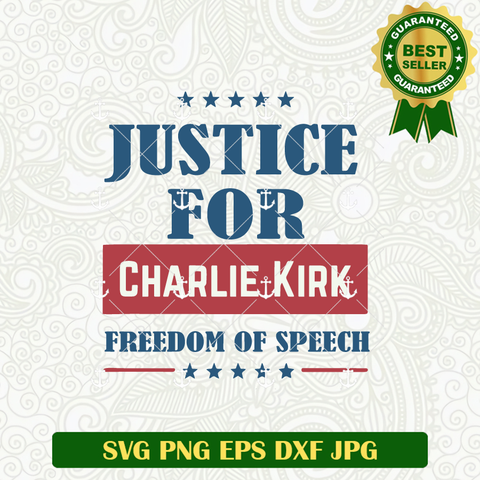 Justice For Charlie Kirk SVG