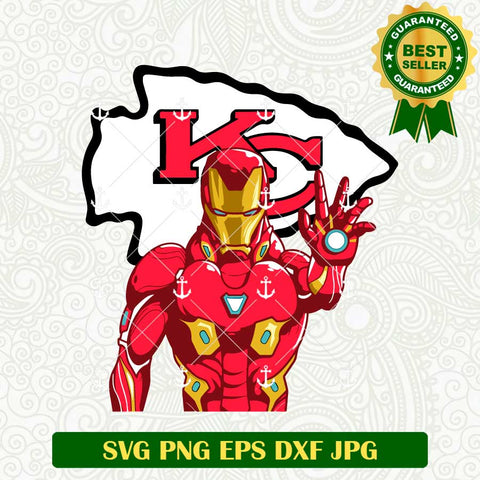 KC Chiefs Iron Man SVG