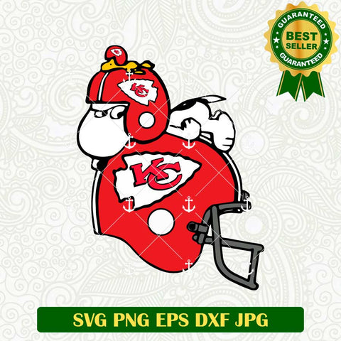 Kc Chiefs Helmet Snoopy Fans SVG