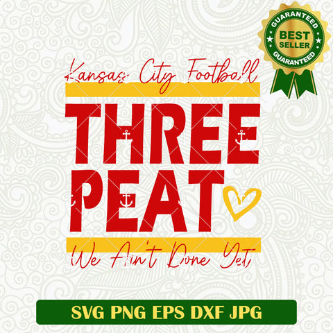 Kc Chiefs Three Peat SVG