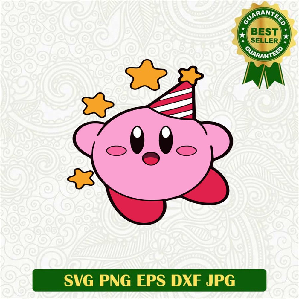 Kirby Birthday Svg