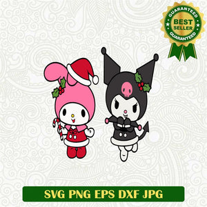 Kuromi Couple Svg