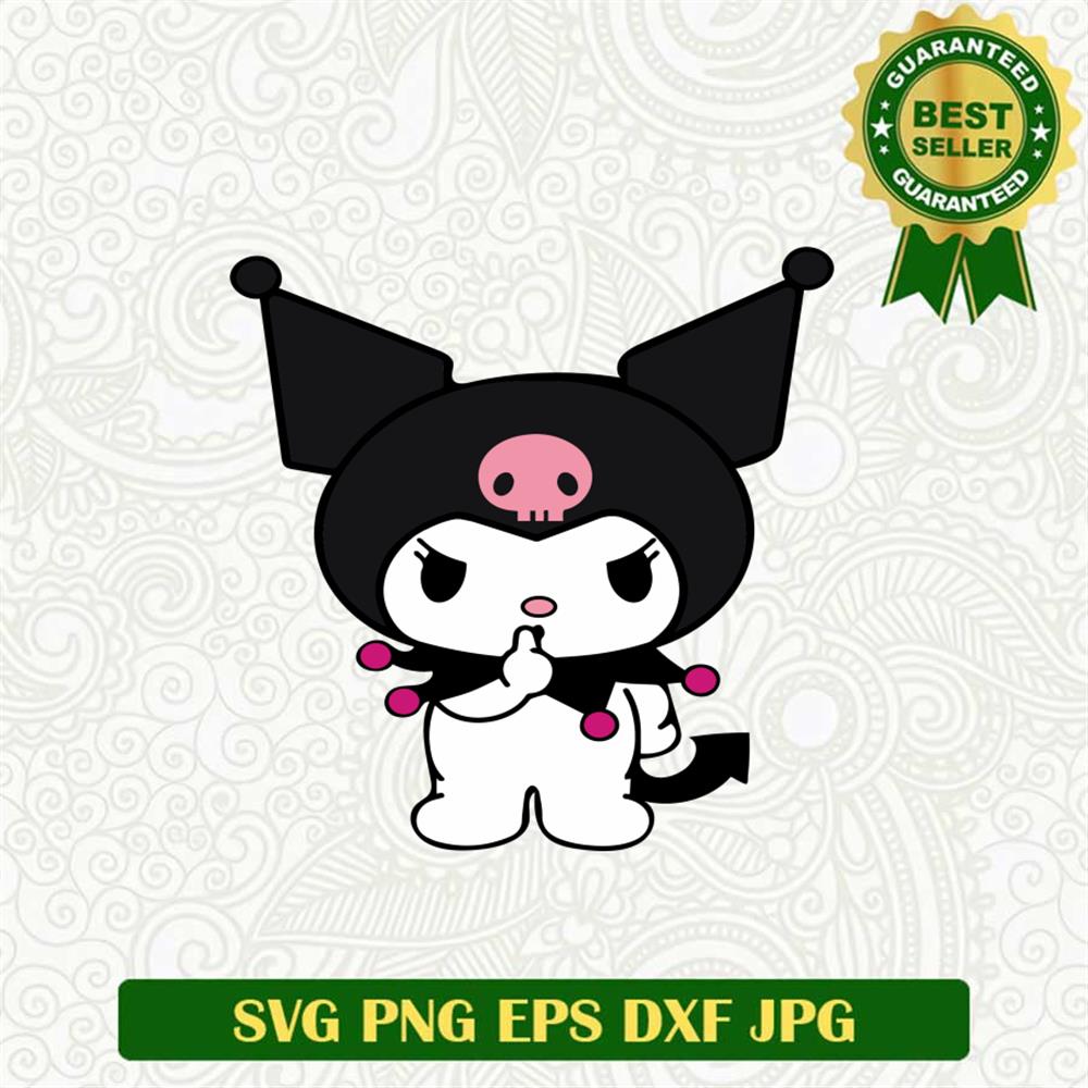 Kuromi Holding Heart Svg