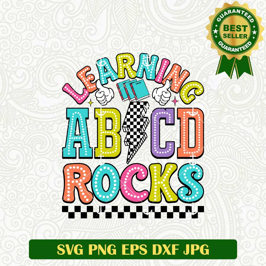 Learning ABCD Rocks SVG, School SVG, Learning SVG PNG – Lightberty