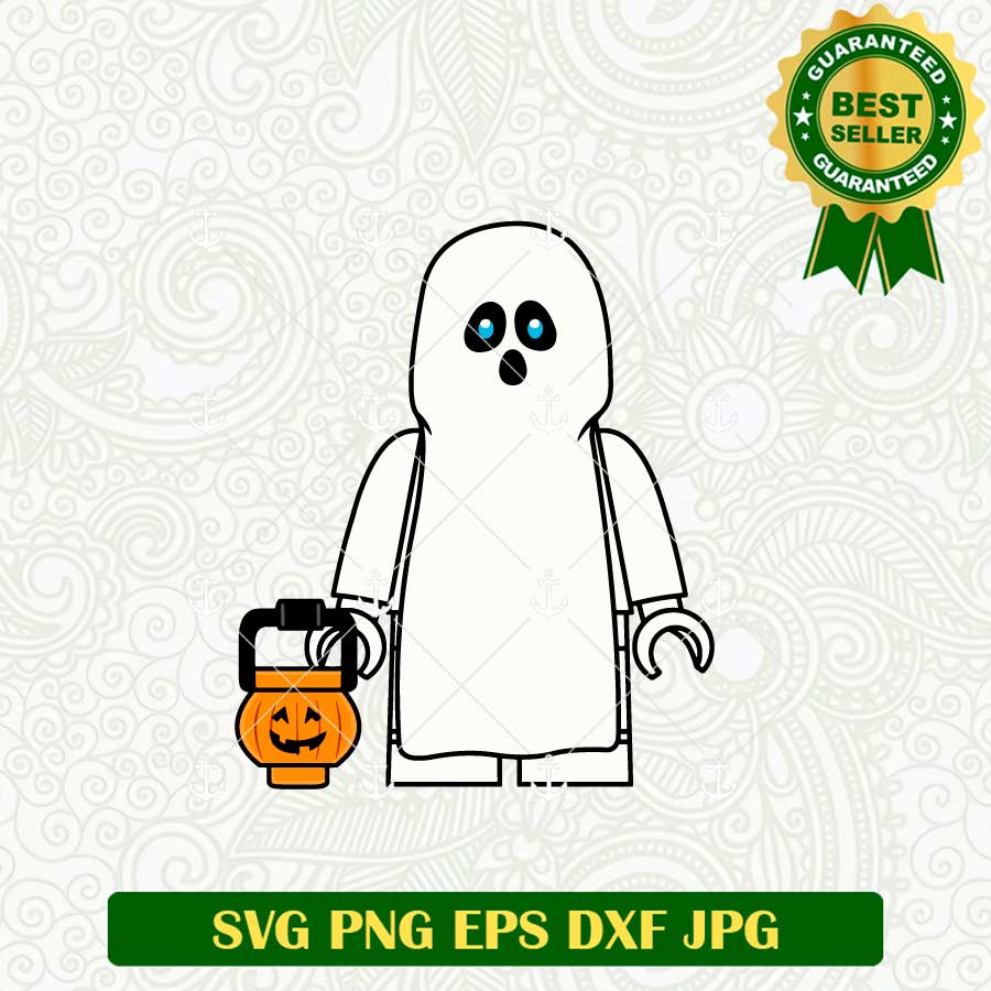 Lego Ghost Halloween SVG