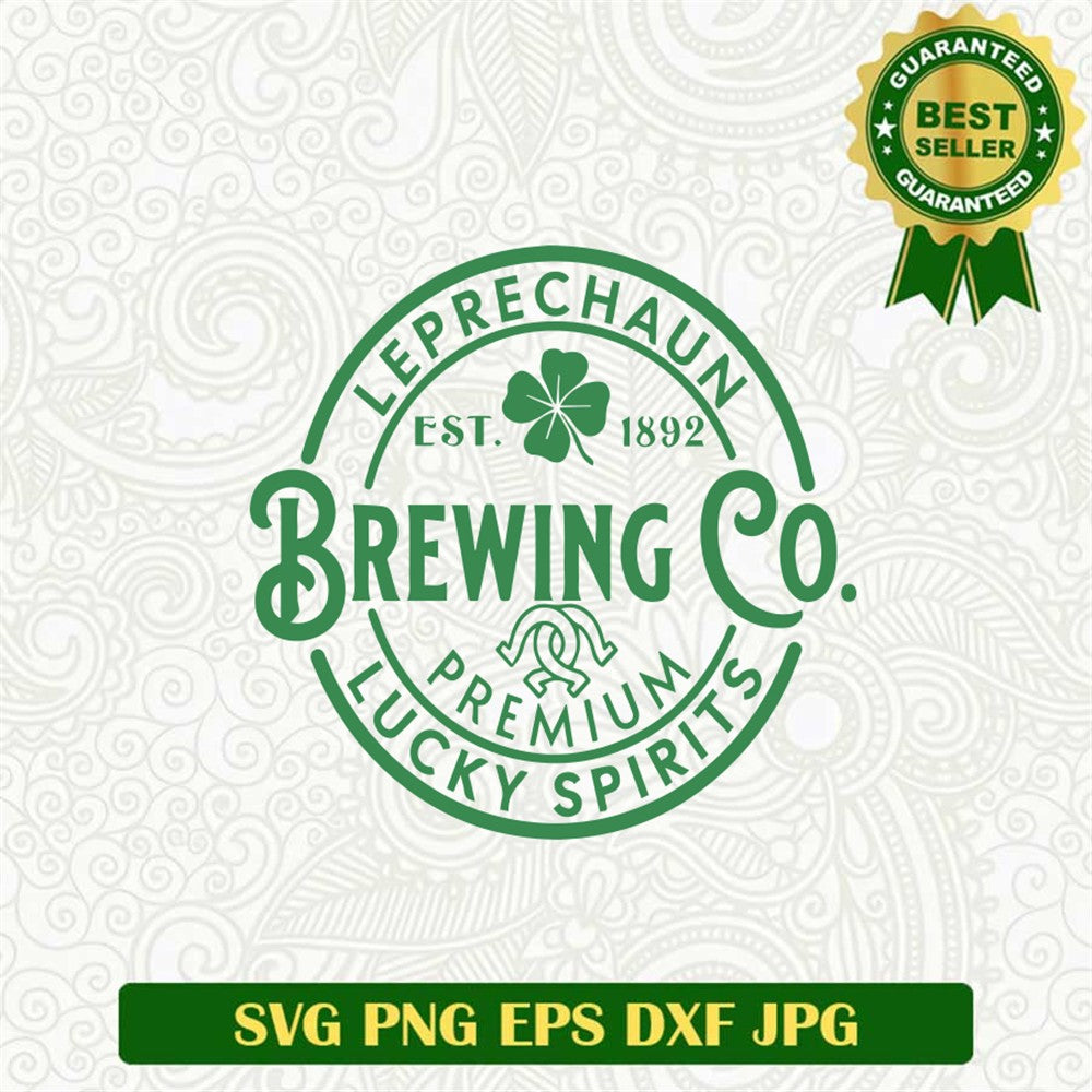 Leprechaun Brewing Co St Patrick Day Svg