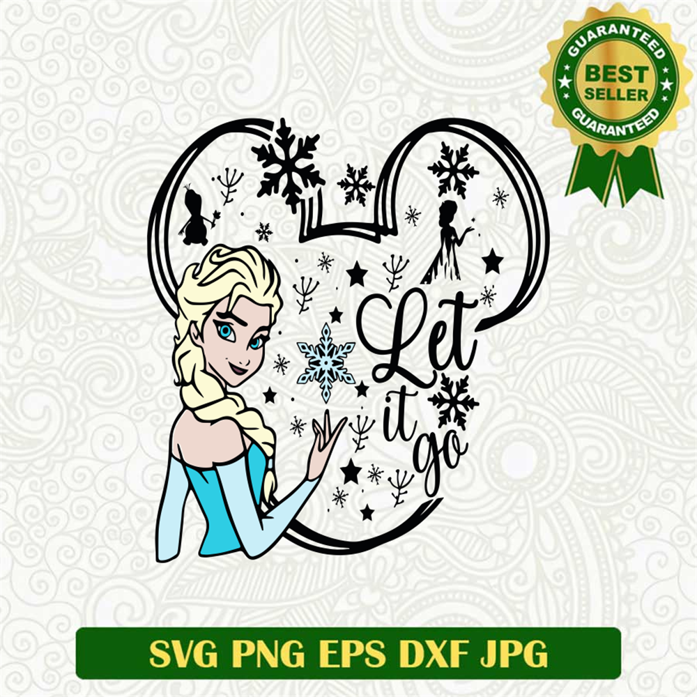 Let It Go Frozen Princess SVG