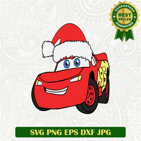 Lightning McQueen Christmas SVG