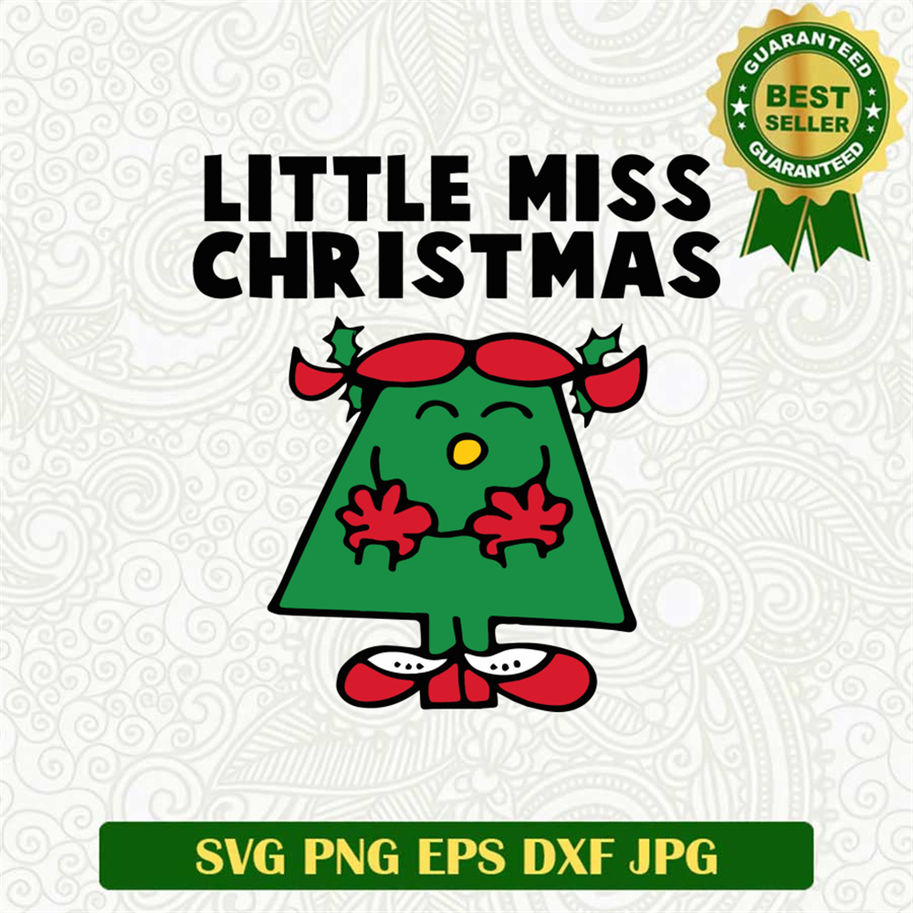 Little Miss Christmas SVG