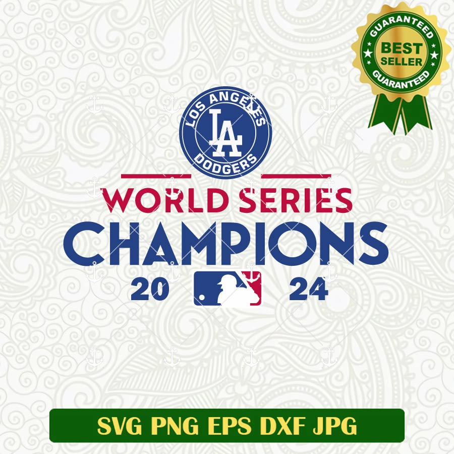 Los Angeles Dodgers World Series Champs SVG