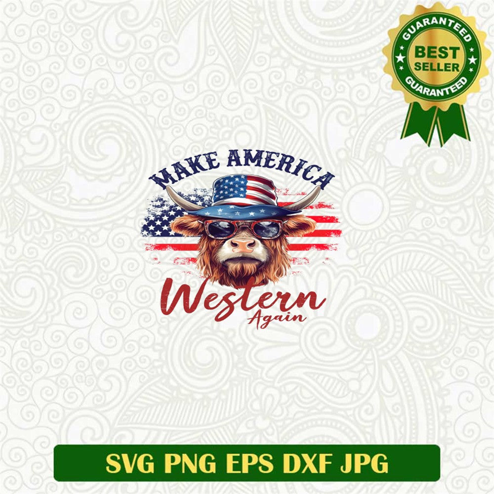 Make America Western Again Cow Png