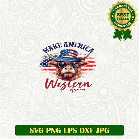 Make America Western Again Cow Png