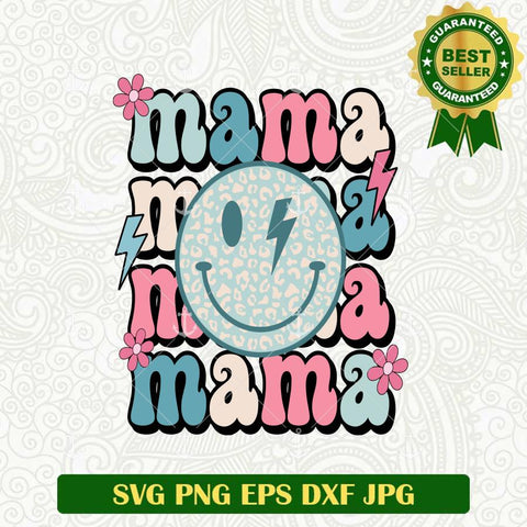 Mama Smile Face Vintage SVG