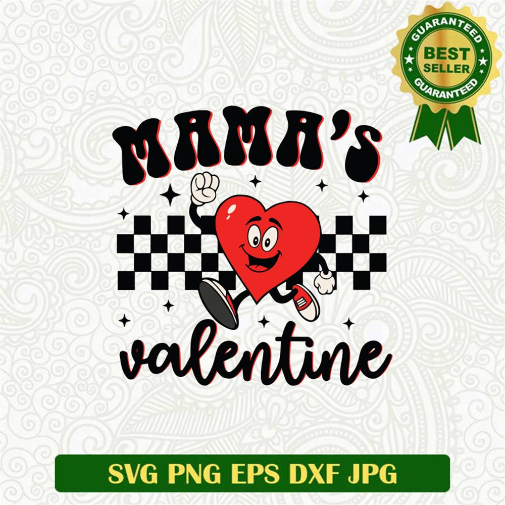 Mama's Valentine Heart Svg