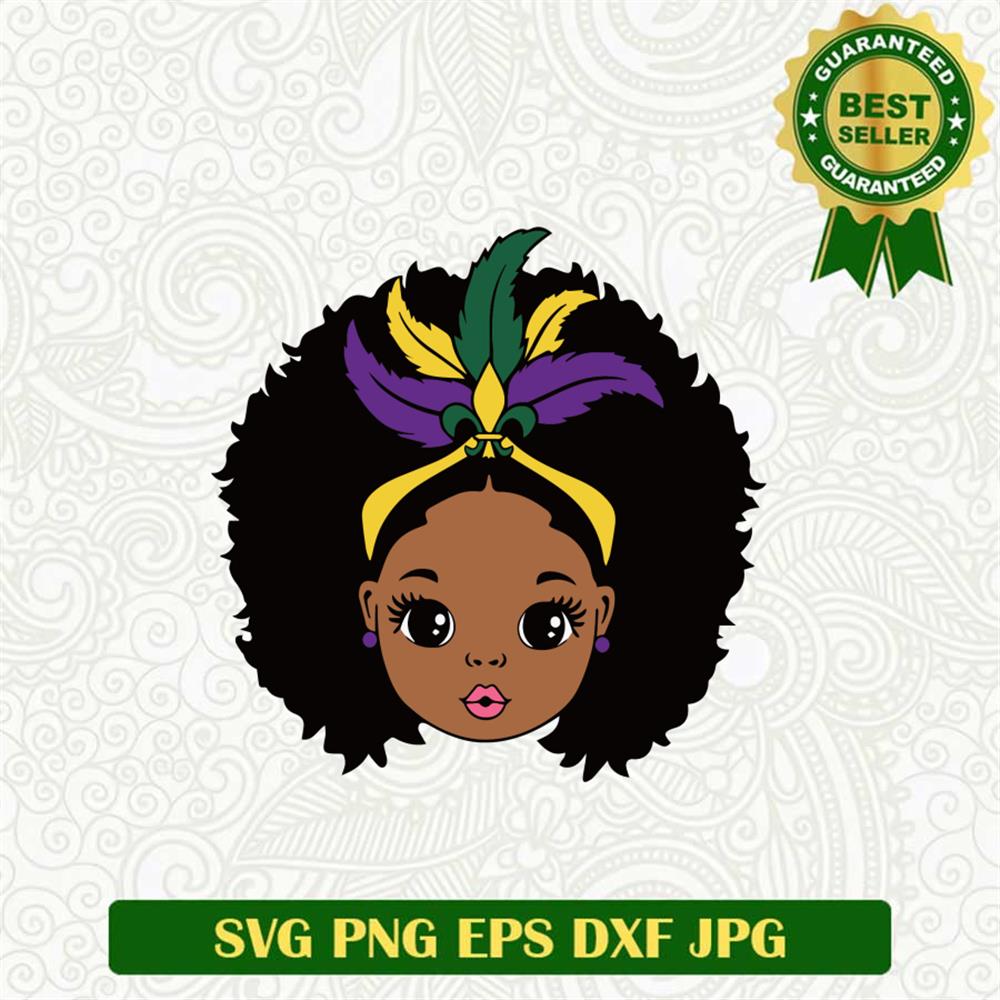 Mardi Gras Girl Svg